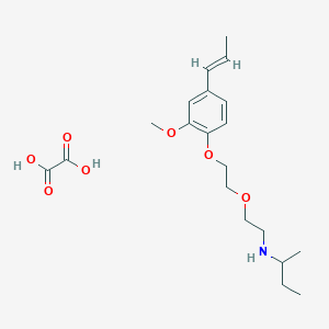 N-(2-{2-[2-methoxy-4-(1-propen-1-yl)phenoxy]ethoxy}ethyl)-2-butanamine oxalate