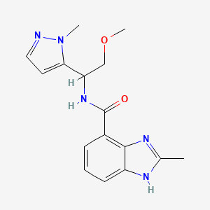 N-[2-methoxy-1-(1-methyl-1H-pyrazol-5-yl)ethyl]-2-methyl-1H-benzimidazole-4-carboxamide