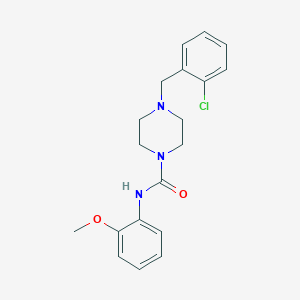 4-(2-chlorobenzyl)-N-(2-methoxyphenyl)-1-piperazinecarboxamide