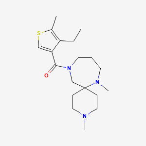 11-[(4-ethyl-5-methyl-3-thienyl)carbonyl]-3,7-dimethyl-3,7,11-triazaspiro[5.6]dodecane