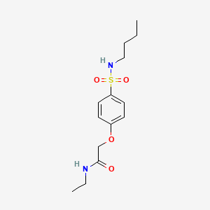 2-{4-[(butylamino)sulfonyl]phenoxy}-N-ethylacetamide