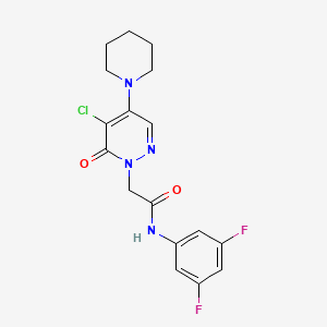 2-[5-chloro-6-oxo-4-(1-piperidinyl)-1(6H)-pyridazinyl]-N-(3,5-difluorophenyl)acetamide