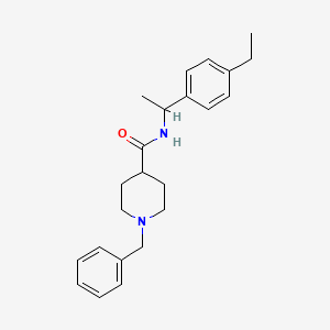 molecular formula C23H30N2O B5333463 1-benzyl-N-[1-(4-ethylphenyl)ethyl]-4-piperidinecarboxamide 