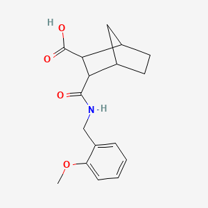 3-{[(2-methoxybenzyl)amino]carbonyl}bicyclo[2.2.1]heptane-2-carboxylic acid