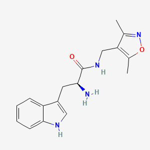 molecular formula C17H20N4O2 B5333468 N-[(3,5-dimethyl-4-isoxazolyl)methyl]-L-tryptophanamide hydrochloride 