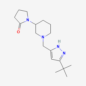 1-{1-[(5-tert-butyl-1H-pyrazol-3-yl)methyl]piperidin-3-yl}pyrrolidin-2-one