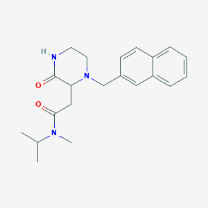 N-isopropyl-N-methyl-2-[1-(2-naphthylmethyl)-3-oxo-2-piperazinyl]acetamide