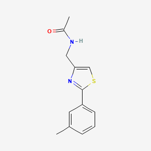 N-{[2-(3-methylphenyl)-1,3-thiazol-4-yl]methyl}acetamide