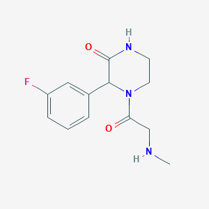 3-(3-fluorophenyl)-4-(N-methylglycyl)piperazin-2-one