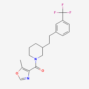 1-[(5-methyl-1,3-oxazol-4-yl)carbonyl]-3-{2-[3-(trifluoromethyl)phenyl]ethyl}piperidine