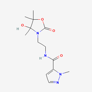 N-[2-(4-hydroxy-4,5,5-trimethyl-2-oxo-1,3-oxazolidin-3-yl)ethyl]-1-methyl-1H-pyrazole-5-carboxamide