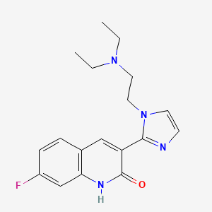 3-{1-[2-(diethylamino)ethyl]-1H-imidazol-2-yl}-7-fluoroquinolin-2(1H)-one