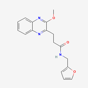 N-(2-furylmethyl)-3-(3-methoxy-2-quinoxalinyl)propanamide