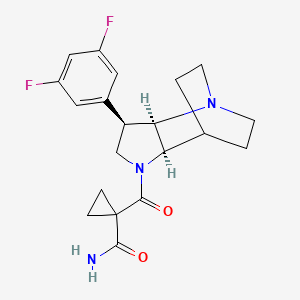 molecular formula C20H23F2N3O2 B5333790 1-{[(3R*,3aR*,7aR*)-3-(3,5-difluorophenyl)hexahydro-4,7-ethanopyrrolo[3,2-b]pyridin-1(2H)-yl]carbonyl}cyclopropanecarboxamide 