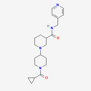 1'-(cyclopropylcarbonyl)-N-(pyridin-4-ylmethyl)-1,4'-bipiperidine-3-carboxamide