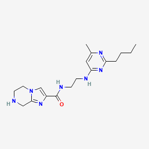 N-{2-[(2-butyl-6-methyl-4-pyrimidinyl)amino]ethyl}-5,6,7,8-tetrahydroimidazo[1,2-a]pyrazine-2-carboxamide