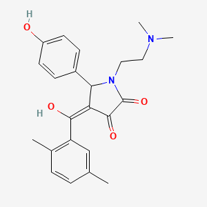 1-[2-(dimethylamino)ethyl]-4-(2,5-dimethylbenzoyl)-3-hydroxy-5-(4-hydroxyphenyl)-1,5-dihydro-2H-pyrrol-2-one