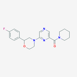 2-(4-fluorophenyl)-4-[6-(piperidin-1-ylcarbonyl)pyrazin-2-yl]morpholine