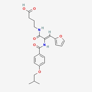 4-({3-(2-furyl)-2-[(4-isobutoxybenzoyl)amino]acryloyl}amino)butanoic acid