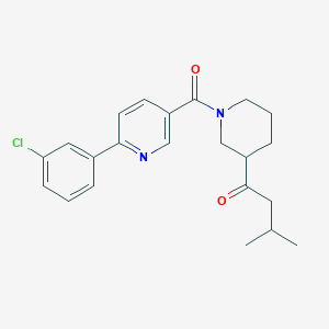 1-(1-{[6-(3-chlorophenyl)pyridin-3-yl]carbonyl}piperidin-3-yl)-3-methylbutan-1-one