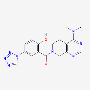 2-{[4-(dimethylamino)-5,8-dihydropyrido[3,4-d]pyrimidin-7(6H)-yl]carbonyl}-4-(1H-tetrazol-1-yl)phenol