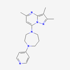 2,3,5-trimethyl-7-[4-(4-pyridinyl)-1,4-diazepan-1-yl]pyrazolo[1,5-a]pyrimidine