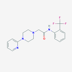 2-[4-(2-pyridinyl)-1-piperazinyl]-N-[2-(trifluoromethyl)phenyl]acetamide