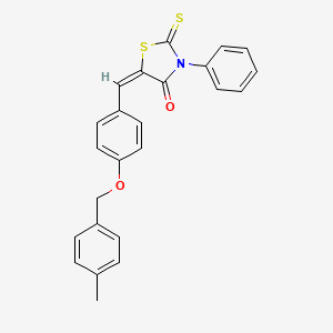 5-{4-[(4-methylbenzyl)oxy]benzylidene}-3-phenyl-2-thioxo-1,3-thiazolidin-4-one