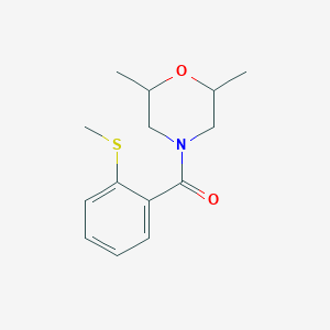 2,6-dimethyl-4-[2-(methylthio)benzoyl]morpholine