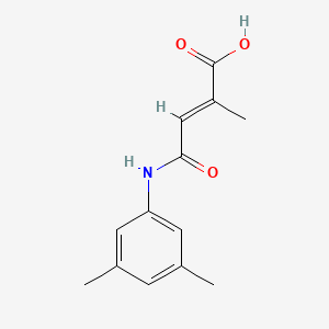 molecular formula C13H15NO3 B5333970 4-[(3,5-dimethylphenyl)amino]-2-methyl-4-oxo-2-butenoic acid 