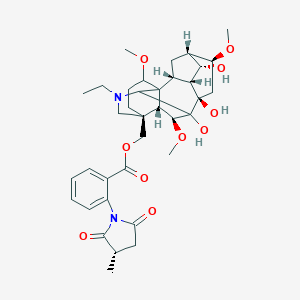 molecular formula C36H48N2O10 B053340 14-去乙酰裸花乌头碱 CAS No. 119347-24-9