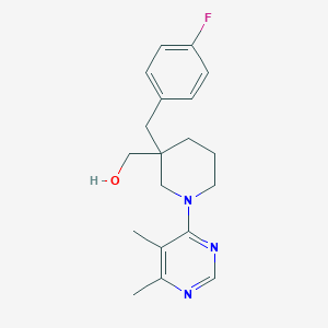 [1-(5,6-dimethylpyrimidin-4-yl)-3-(4-fluorobenzyl)piperidin-3-yl]methanol