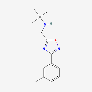 2-methyl-N-{[3-(3-methylphenyl)-1,2,4-oxadiazol-5-yl]methyl}propan-2-amine