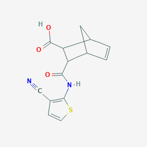 3-{[(3-cyano-2-thienyl)amino]carbonyl}bicyclo[2.2.1]hept-5-ene-2-carboxylic acid