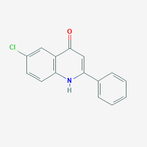 molecular formula C15H10ClNO B053341 6-Chloro-2-phenylquinolin-4-ol CAS No. 112182-50-0