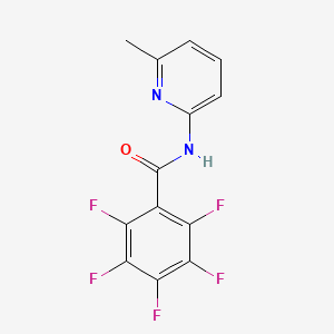 2,3,4,5,6-pentafluoro-N-(6-methyl-2-pyridinyl)benzamide