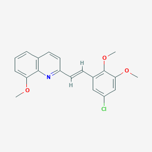 2-[2-(5-chloro-2,3-dimethoxyphenyl)vinyl]-8-methoxyquinoline