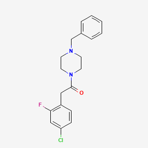 molecular formula C19H20ClFN2O B5334161 1-benzyl-4-[(4-chloro-2-fluorophenyl)acetyl]piperazine 