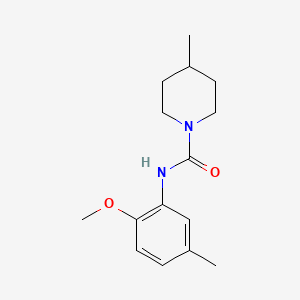 N-(2-methoxy-5-methylphenyl)-4-methyl-1-piperidinecarboxamide