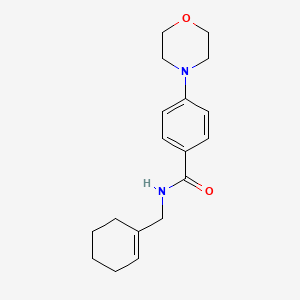 molecular formula C18H24N2O2 B5334178 N-(1-cyclohexen-1-ylmethyl)-4-(4-morpholinyl)benzamide 