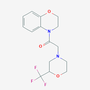 4-{[2-(trifluoromethyl)morpholin-4-yl]acetyl}-3,4-dihydro-2H-1,4-benzoxazine