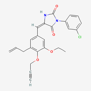 5-[3-allyl-5-ethoxy-4-(2-propyn-1-yloxy)benzylidene]-3-(3-chlorophenyl)-2,4-imidazolidinedione