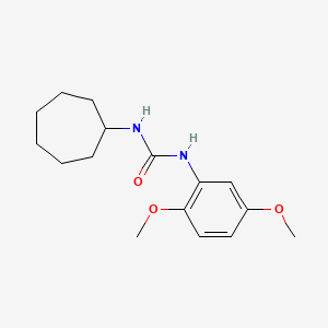 N-cycloheptyl-N'-(2,5-dimethoxyphenyl)urea