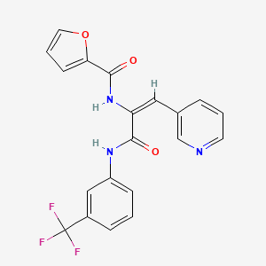 N-[2-(3-pyridinyl)-1-({[3-(trifluoromethyl)phenyl]amino}carbonyl)vinyl]-2-furamide