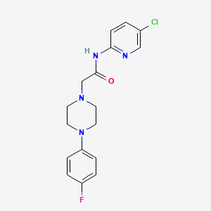 N-(5-chloro-2-pyridinyl)-2-[4-(4-fluorophenyl)-1-piperazinyl]acetamide