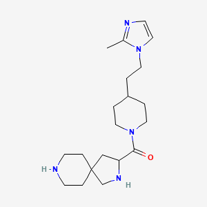 3-({4-[2-(2-methyl-1H-imidazol-1-yl)ethyl]-1-piperidinyl}carbonyl)-2,8-diazaspiro[4.5]decane dihydrochloride