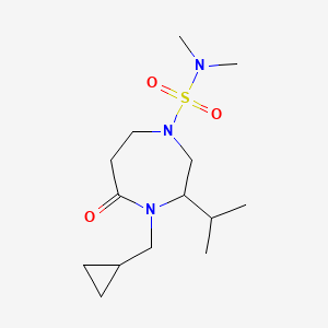 4-(cyclopropylmethyl)-3-isopropyl-N,N-dimethyl-5-oxo-1,4-diazepane-1-sulfonamide