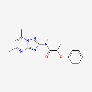 N-{5,7-Dimethyl-[1,2,4]triazolo[1,5-A]pyrimidin-2-YL}-2-phenoxypropanamide