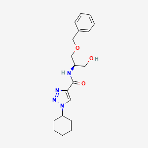 N-[(1R)-2-(benzyloxy)-1-(hydroxymethyl)ethyl]-1-cyclohexyl-1H-1,2,3-triazole-4-carboxamide