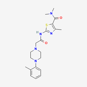 N,N,4-TRIMETHYL-2-{2-[4-(2-METHYLPHENYL)PIPERAZIN-1-YL]ACETAMIDO}-1,3-THIAZOLE-5-CARBOXAMIDE